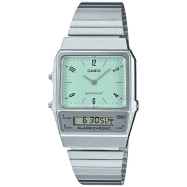 Imagem de Relógio CASIO VINTAGE unissex analógico prata AQ-800E-3ADF