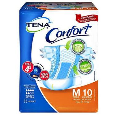 Imagem de Fralda Adulto Tena Confort - Unissex - Tam M - 10 Unidades