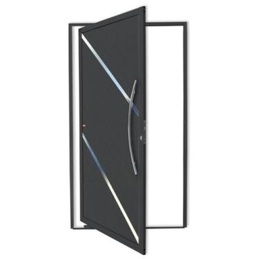 Imagem de Porta Pivotante Lambril Duna com Puxador Super 210cm x 100cm Brimak Ab