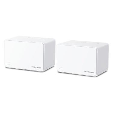 Imagem de Roteador Halo H80X AX3000 Wi-Fi 6 Dual Band Até 2402 Mbps 5 Ghz Branco (2 Pack) Mercusys