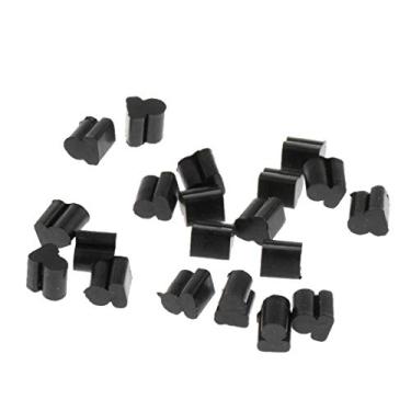 Imagem de simhoa 20 pçs/lotes Euphonium Barítono Alto Trompas Silica Gel Pads para Hornist Preto - Diâmetro 4 mm