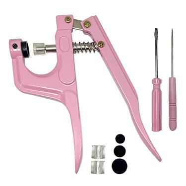 Imagem de Alicate Botão Ritas Aplica Todos Botões De Pressão Plastico 10 12 15 (Alicate Rosa)