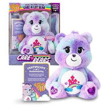 Imagem de Care Bears Care-a-Lot Bear - 40th Anniversary - Purple Plushie for Ages 4+ – Stuffed Animal, Super Soft and Cuddly – Good for Girls and Boys, Employees, Collectors, Great Valentines Day Gift for Kids