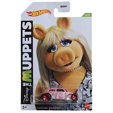 Imagem de Hot Wheels Custom Volkswagen Beetle, [pink] The Muppets 3/5