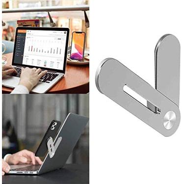 Imagem de Suporte magnético portátil universal de liga de alumínio para laptop e computador