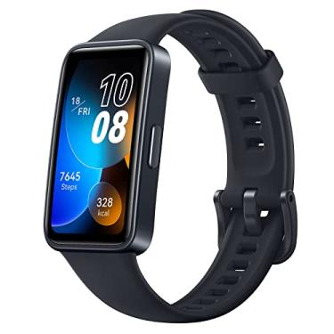 Imagem de Huawei Band 8 Smartwatch Smartband Pulseira Inteligente Esportiva, Frequência Cardíaca SpO2 Monitor, Display radiante, 45 min Carga Rápida & 14 dias duração da bateria (preto)