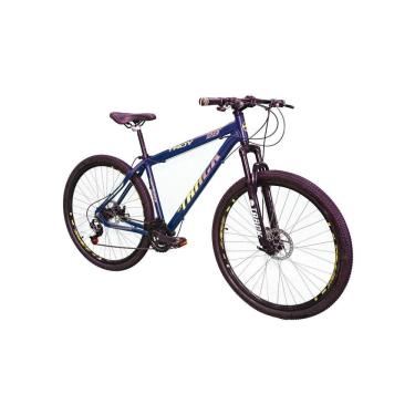 Imagem de Bicicleta Troy 29 Mountain Bike Aro 29 Freio à Disco 21 Velocidades TK3 Track Bikes Azul Fosco