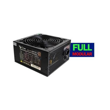 Imagem de Fonte Atx Gamer Full Modular 600W Real 80Plus Pfc Ativo Duex