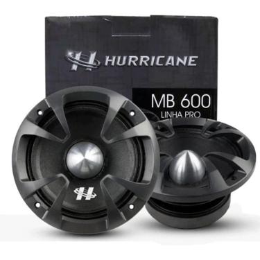 Imagem de Par Woofer Medio Grave 6 Polegad 500w Pro Mb600 Hurricane 4o