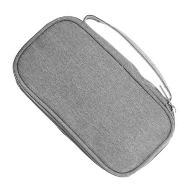 Imagem de OSALADI saco de armazenamento digital estojo eletrônico organizador de cabos compacto bloco de anotações organizador eletrônico acessórios de viagem maleta linha de dados caderno mala