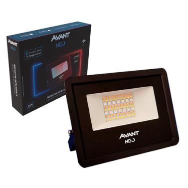 Imagem de Refletor Holofote Inteligente LED Smart Wi-Fi compatível com Alexa, linha NEO, 30W, Luz branca e amarela (2700K-6500K) e RGB (colorida), Bivolt, Avant