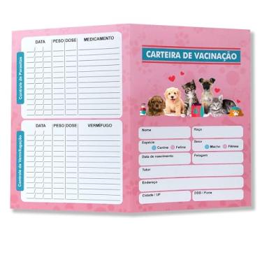 Imagem de Carteira Vacina Pet (Rosa)