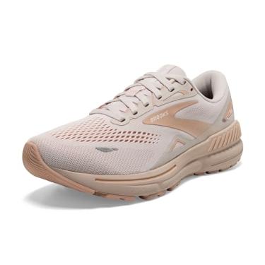 Imagem de Brooks Tênis de corrida feminino Adrenaline GTS 23, Cinza cristal/Villa/branco, 35