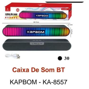 Imagem de Caixa de som com leitor digital multimédia kapbom ka-8557
