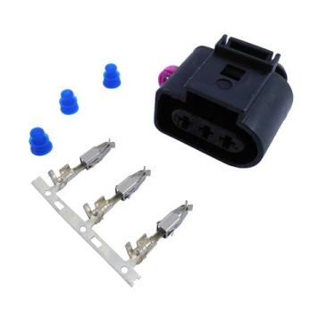 Imagem de Conector Sensor Rotação Femea 3 Vias ETE4102 Golf - Cód.5755 - Rainha