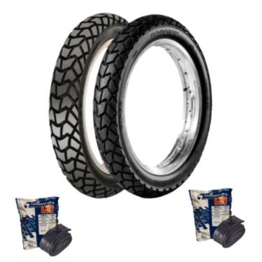 Imagem de Kit Par Pneu Moto Viper 110/90-17 Traseiro e 90/90-19 Diateiro Maggion