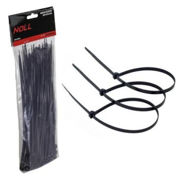 Imagem de Abraçadeira de Nylon Preto 4mm X 400mm 100un (80,0018) - Noll