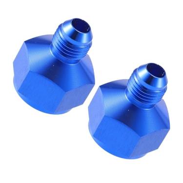Imagem de Unifizz 2 peças de carro fêmea AN10 10AN para macho AN6 6AN Flare mangueira redutor adaptador de encaixe de linha de combustível adaptador de anteparo refrigerador de óleo combustível liga de alumínio
