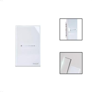Imagem de Interruptor Inteligente Dimmer Touch 2.5D 1 Canal Wi-Fi - Ekaza, Branc