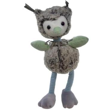 Imagem de Pássaro de Pelúcia - Cinza - 30cm - 1 unidade - Rizzo