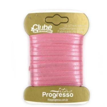Imagem de Fita em Cetim - Cor 009 Rosa Pétala - 10 m x 4 mm - 1 unidade - Fitas 
