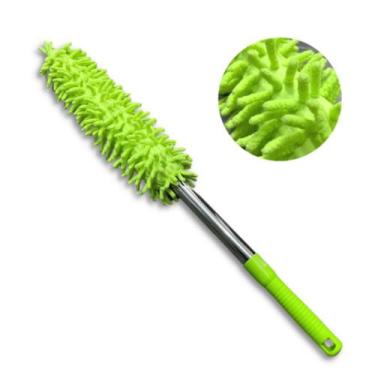 Imagem de Espanador de microfibra com cabo de inox extensivel - bazar do saara