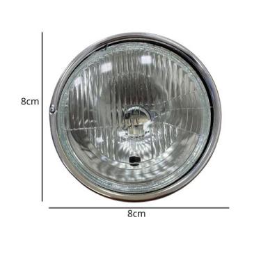 Imagem de Farol Moto Completo Compativel CB500 Aro Cromado 1998 A 2004 Eficiente