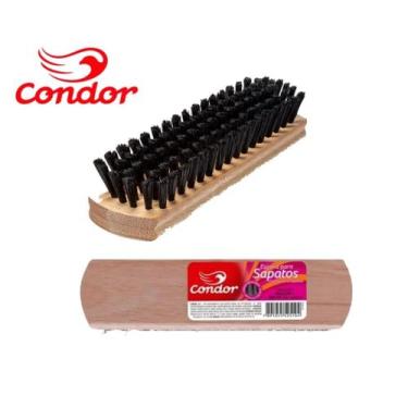 Imagem de Escova Para Sapatos Condor Espalhar Graxa Lustrar Dar Brilho Engraxar 