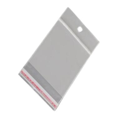 Imagem de Saco Adesivado Transparente Com Solapa 7x16 Com 100 Unidades