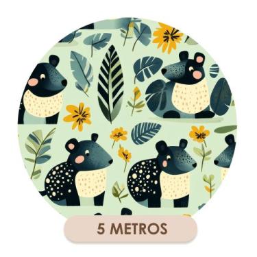 Imagem de Papel de Parede Adesivo Bichinhos Fofos - Bazar dos Quadros, 5 Metros