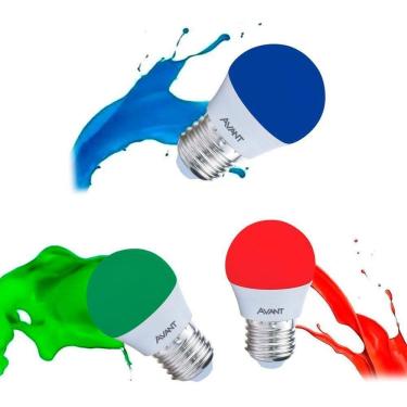 Imagem de Lâmpada Led Bolinha E27 Avant Bivolt - 4w - Coloridas Cor Verde