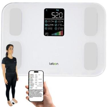 Imagem de Balança Bioimpedancia Digital 180kg Fit Life Profissional - leben