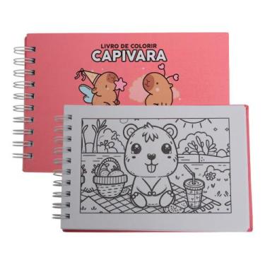 Imagem de Livro De Colorir Desenhos Capivara Criatividade Antiestresse - Toys 2u