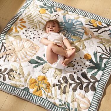 Imagem de Baby Play Mat Momcozy espessado 50x50cm impermeável e antiderrapante
