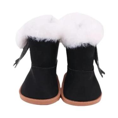 Imagem de Roupas De Boneca De Pelúcia Preta, Capa De Chuva Para Boneca De 43cm, 