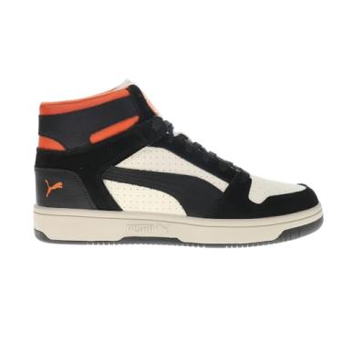 Imagem de PUMA Tênis masculino de camurça Rebound Layup, Alpine Snow/PUMA Black/Maple Syrup, 43