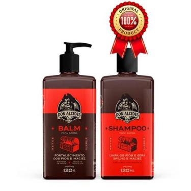 Imagem de Kit shampoo + balm barba negra don alcides