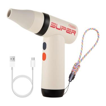 Imagem de FashionCha Secador de Cabelo Portátil Potente, Secador de Cabelo Compacto com 3 Níveis de Potência de Vento Ajustáveis (apenas Modo de Vento Frio) para Homens Vi, Azul