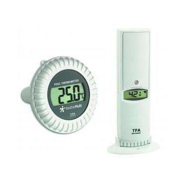 Imagem de Termo-Higrômetro com Sensor para Piscina WeatherHub TFA