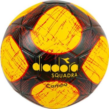 Imagem de Bola Campo Diadora Protech Squadra- Amarela, Amarelo, Preto, Vermelho