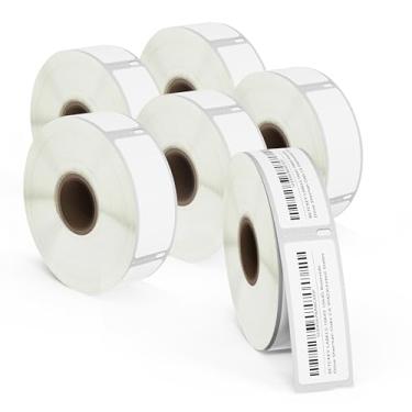 Imagem de BETCKEY - Substituição de etiqueta removível de filme para DYMO 30330 (3/10.2 cm x 5.1 cm), etiqueta de endereço de retorno impermeável durável - compatível com impressoras Rollo, DYMO 450, 4XL e