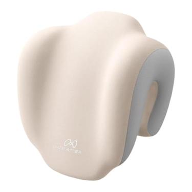 Imagem de oshhni Travesseiro de espuma viscoelástica para cadeira de trabalho, confortável, respirável, multifuncional para pausas de almoço para adultos, suporte de, Cinzento/Branco