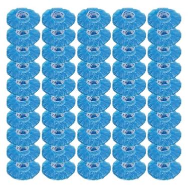 Imagem de 50 peças capa de detector de alarme de incêndio capa elástica elástica espessa de tinta de alarme de incêndio durante edifícios comerciais alarmes domésticos uso de cozimento ou cozimento, azul