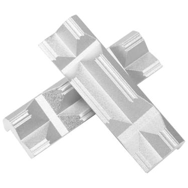 Imagem de KHZSPP Mandíbulas de torno, mandíbulas de torno de liga de alumínio com magnético, tornos de bancada, mandíbulas macias de nylon para marcenaria, fabricação DIY (10 cm)