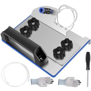 Imagem de Ferramenta de chanfradura de azulejo de 45 graus, suporte de esmerilhadeira angular, para corte de chanfro de 45°, acessório de rebarbadora tipo 100, ferramenta de rebarbadora para cortar pedra