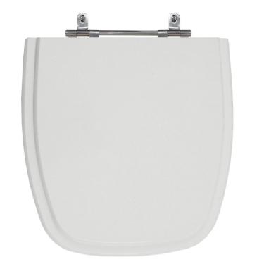 Imagem de Assento Laqueado Fit Cinza Claro Tampa Vaso Celite Em Mdf