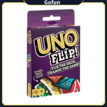 Imagem de Jogo de cartas UNO FLIP! Para festa em família com deck de dupla face