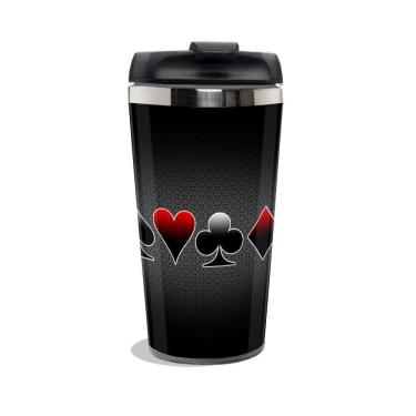 Imagem de Copo Termico Personalizado Jogo Cartas Naipes