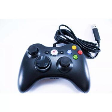 Imagem de Kit 2 Controle para XBOX 360 com Fio Gamer KNUP