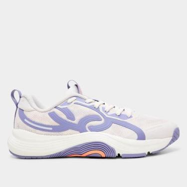 Imagem de Tênis Olympikus Treino Feminino, Bege, Lilás, 39